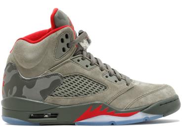 Air Jordan 5 Retro Green Camo "WORN"